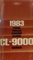 1983 Ford CL-9000 Owner's Manual Original