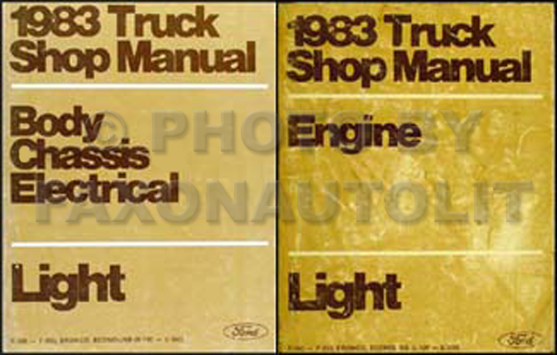 1983 Ford Truck and Van Repair Shop Manual Set Econoline F100-F350 Bronco