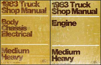 1983 Ford F B C 600-8000 Medium Heavy Truck Repair Shop Manual Set Original