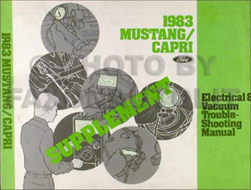 1983 Mustang Capri TURBO Electrical Troubleshooting Manual Supplement