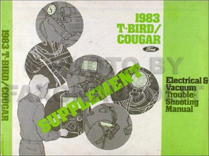 1983 Thunderbird TURBO Electrical Troubleshooting Manual Supplement