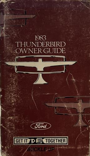 1983 Ford Thunderbird Owner's Manual Original