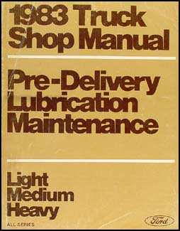 1983 Truck Maintenance and Lubrication Manual Original