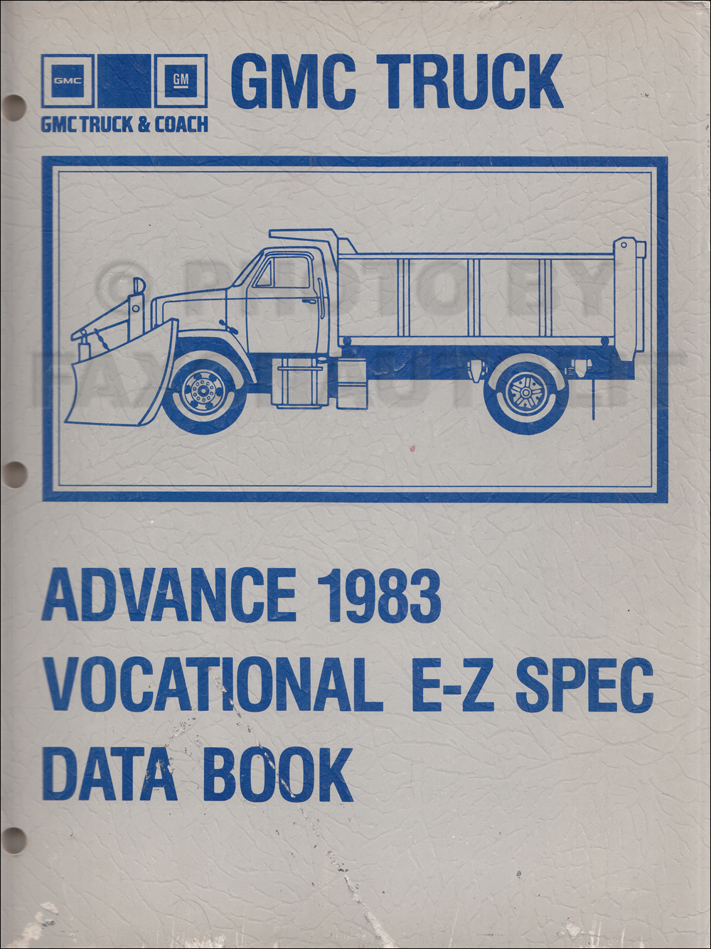 1983 GMC Truck Advance Vocational E-Z Specifications Data Book Original