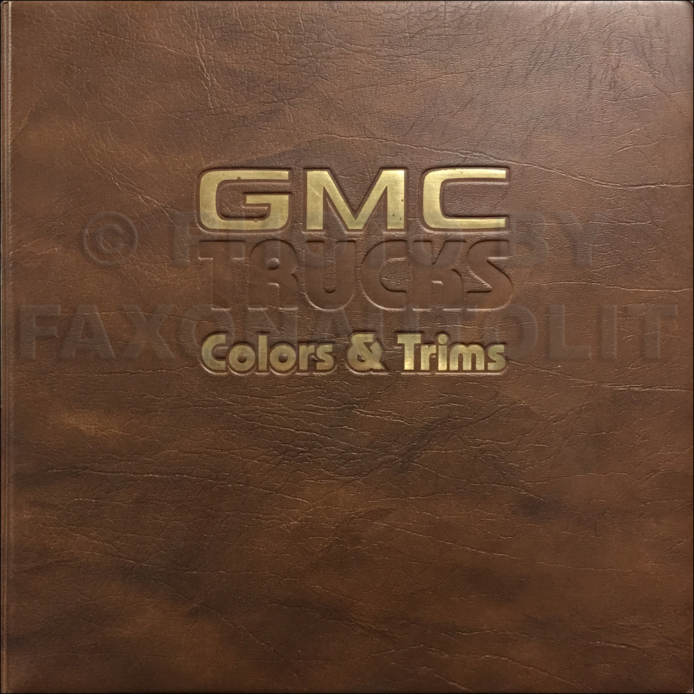 1983 GMC Color & Upholstery Dealer Album Original