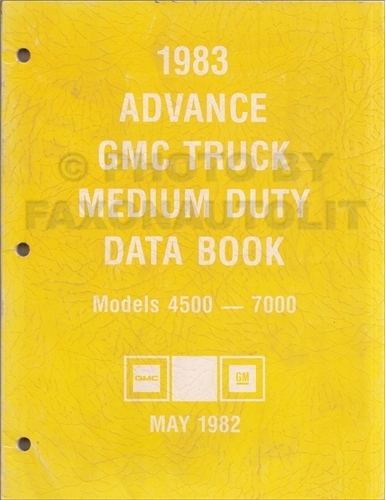 1983 GMC Advance Medium Duty Data Book Original
