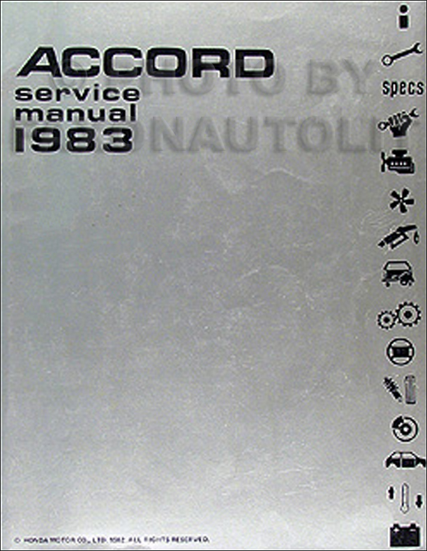 1983 Honda Accord Repair Manual Original 