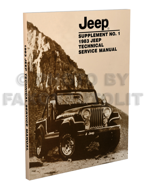 1983 Jeep Shop Manual Supplement Reprint