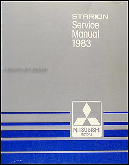 1983 Mitsubishi Starion Repair Manual Original 
