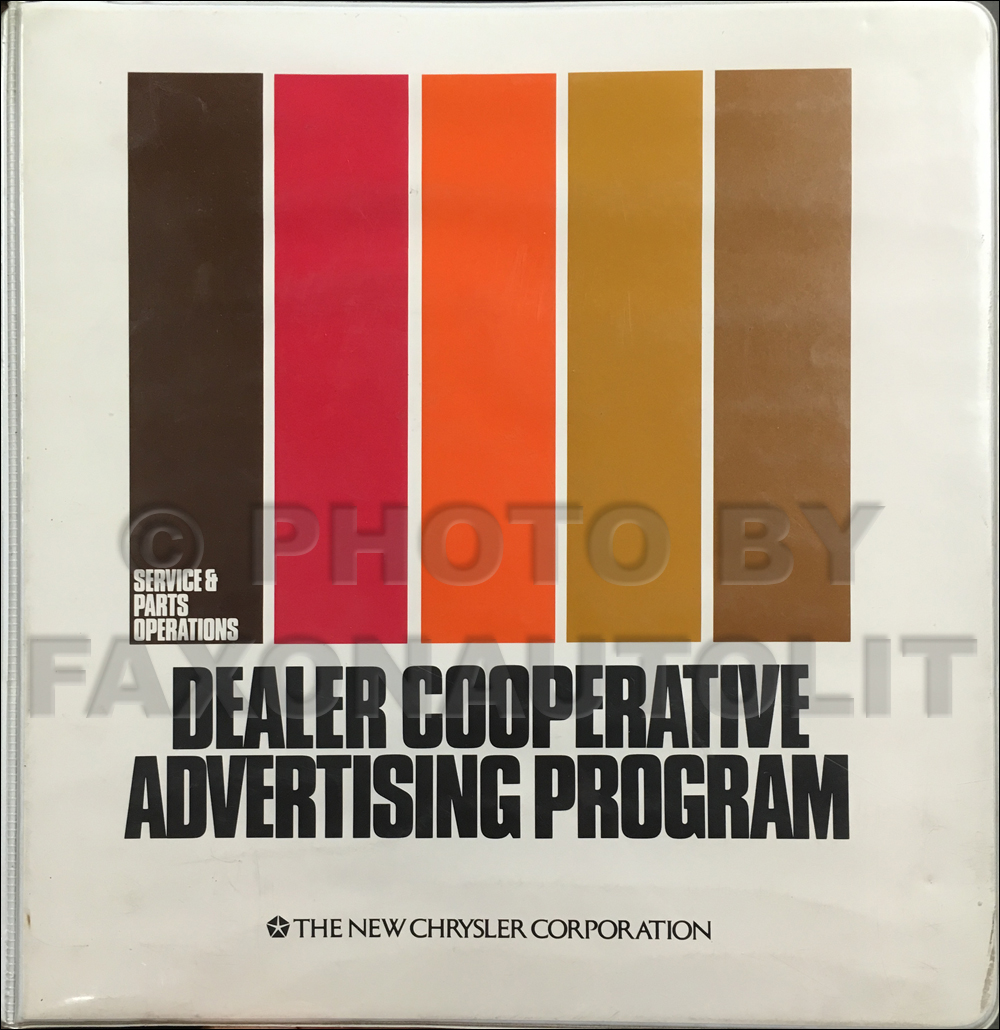 1983 Mopar Dealer Parts and Service Advertising Planner Original
