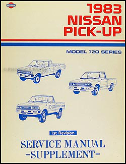 1983 Nissan 720 Series Pickup Truck Repair Manual Supplement Original