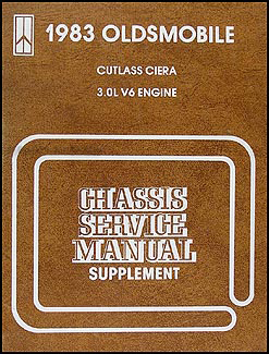 1983 Olds Cutlass Ciera 3.0L V6 Engine Shop Manual Original 