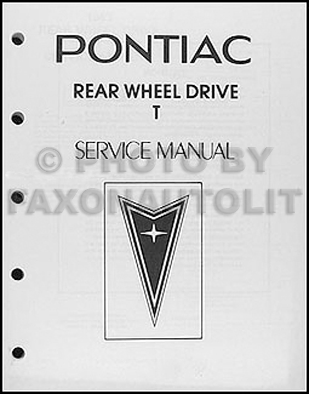 1983 Pontiac T1000 Shop Manual Original Looseleaf 