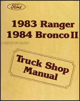 1984 Ford Bronco II Repair Manual Original