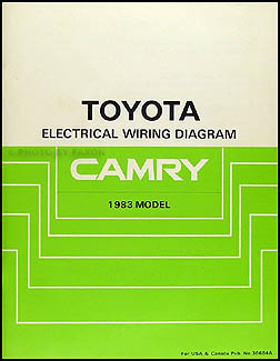 1983 Toyota Camry Wiring Diagram Manual Original