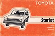 1983 Toyota Starlet Owner's Manual Original No. 3744A