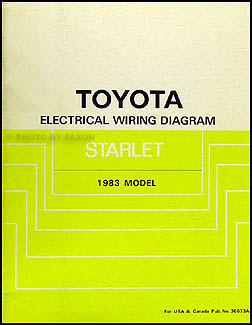1983 Toyota Starlet Wiring Diagram Manual Original