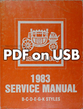 1982-1983 Cadillac Repair Shop Manual and Body Manual on USB