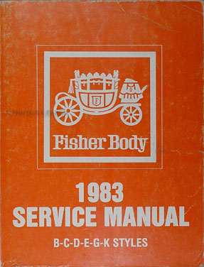 1983 Buick & Cadillac Original Body Repair Manual 83