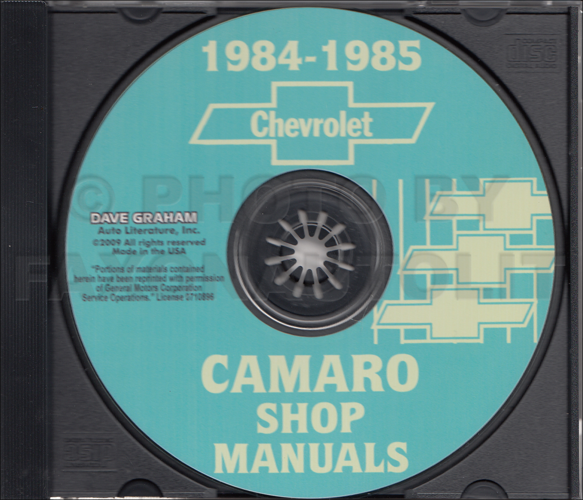 1984-1985 Chevrolet Camaro Repair Shop Manual CD
