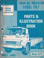1984-1985 Chevrolet and GMC W4 W6 W7 Tilt Parts Book Original