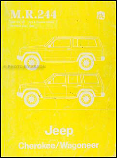 1984-1985 Jeep Cherokee & Wagoneer Original Shop Manual--M.R.244