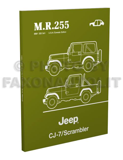 1984-1986 Jeep CJ-7 & Scrambler Body Manual Reprint MR255