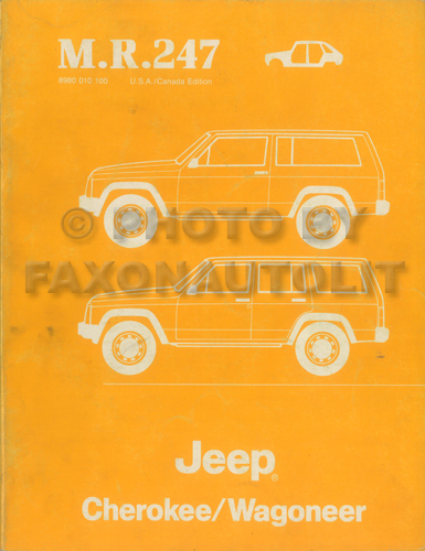 1984-1986 Jeep Cherokee and Wagoneer Body Manual Original