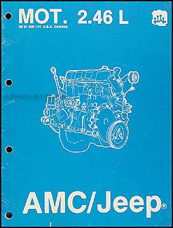 1984-1987 AMC & Jeep 4 Cylinder  Engine Overhaul Manual Original 
