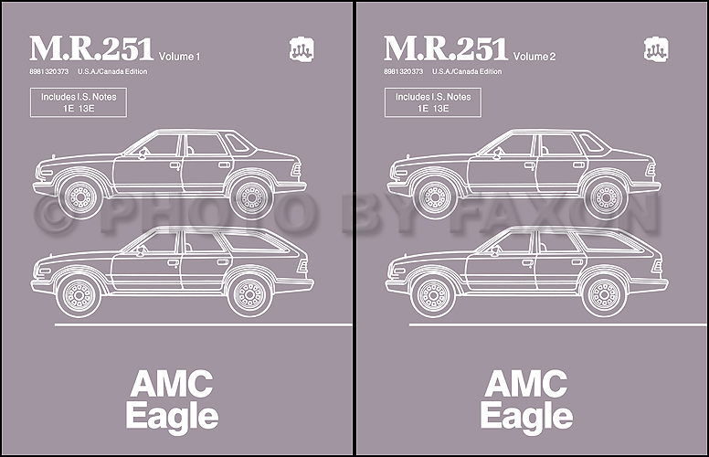1984-1988 AMC Eagle Repair Shop Manual Reprint M.R.251