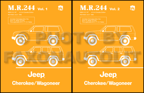 1984-1988 Jeep Cherokee & Wagoneer Shop Manual Reprint--M.R.244