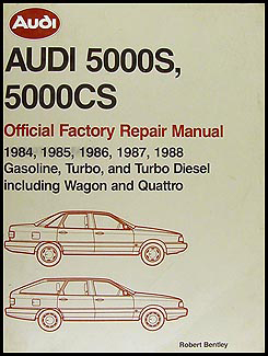 1984-1988 Audi 5000 Bentley Repair Manual Original