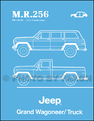 1984-1988 Jeep Grand Wagoneer/Truck Body Manual Reprint--M.R.256