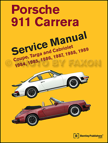 1984-1989 Porsche 911 Carrera  Bentley Repair Manual