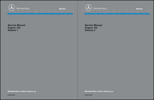 1984-93 Mercedes 102 Engine Reprint Repair Manual