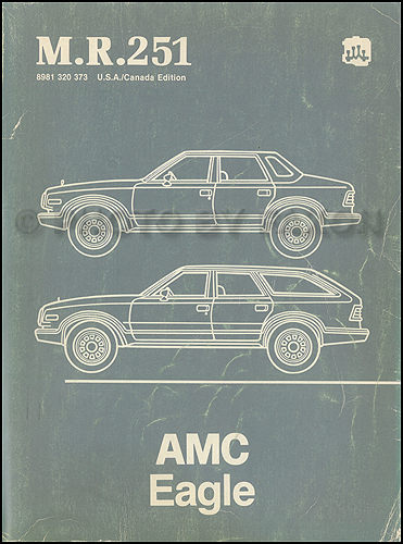 1984 AMC Eagle Shop Manual Original M.R.251