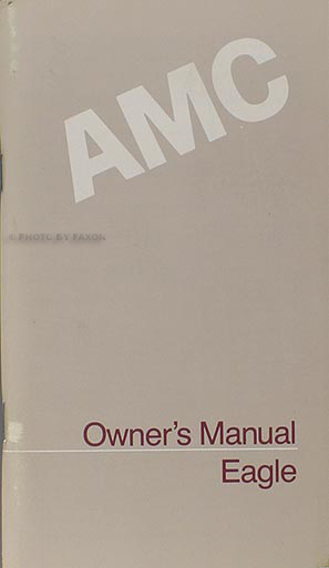 1984 AMC Eagle Owner's Manual Original