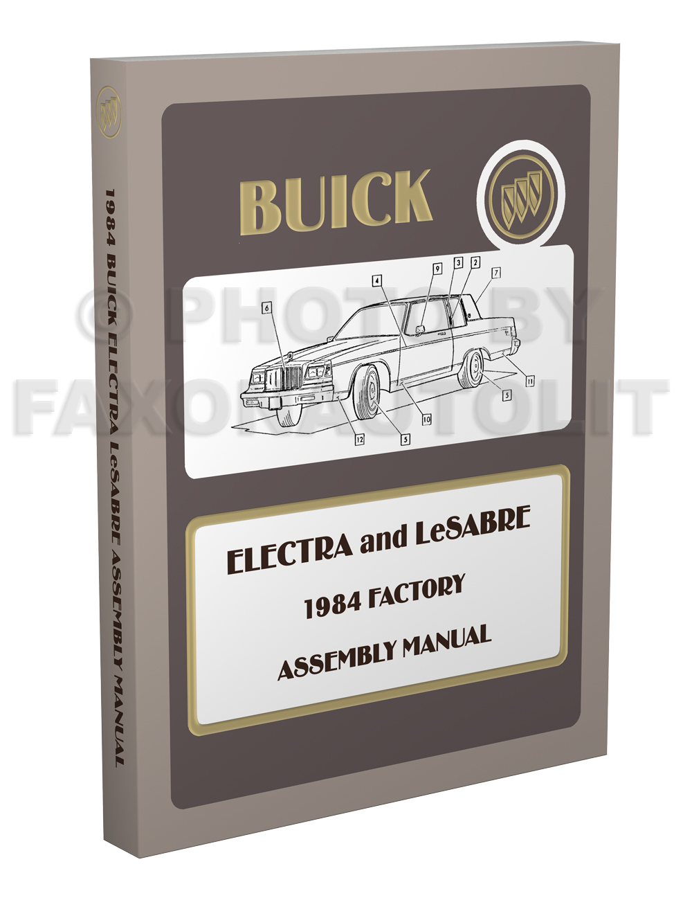 1984 Buick LeSabre and Electra Factory Assembly Manual Reprint