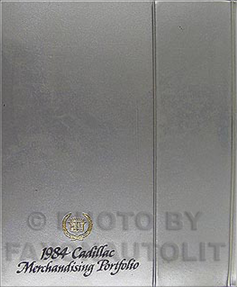 1984 Cadillac Merchandising Portfolio - Data Book and Color & Upholstery Album