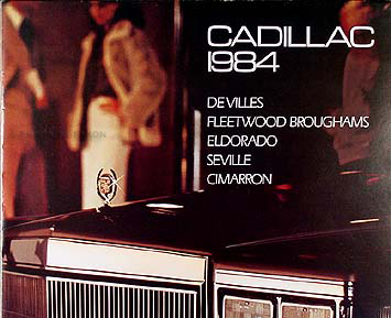 1984 Cadillac Original Color Sales Catalog