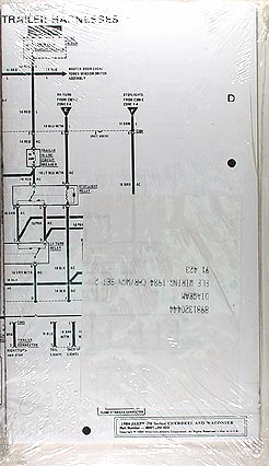 1984 Jeep Cherokee & Wagoneer Original Wiring Diagram Schematic 84