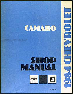 1984 Chevy Camaro Repair Manual Original 