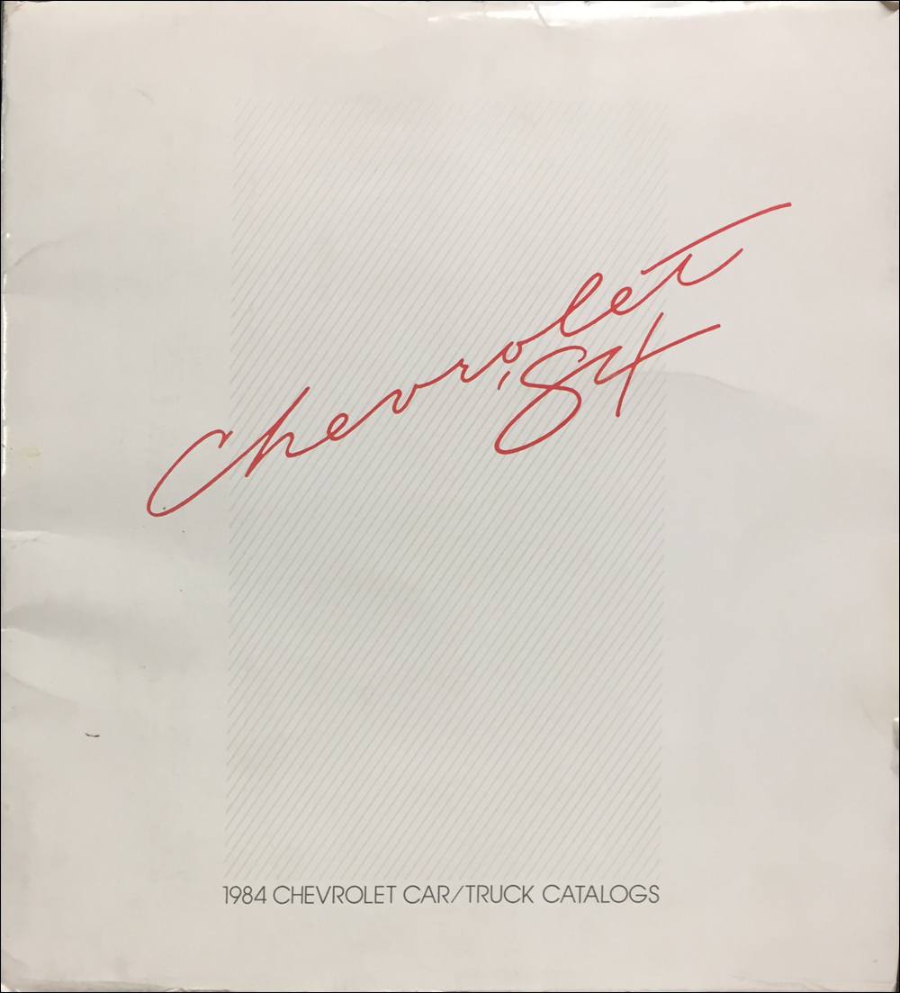 1984 Chevrolet Sales Brochure Set in Portfolio