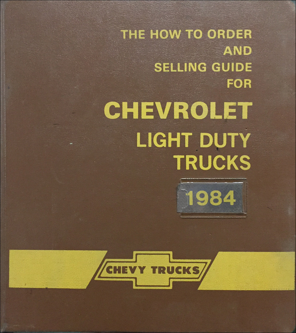 1984 Chevy Truck Data Book and Color and Upholstery Dealer Album Original Canadian