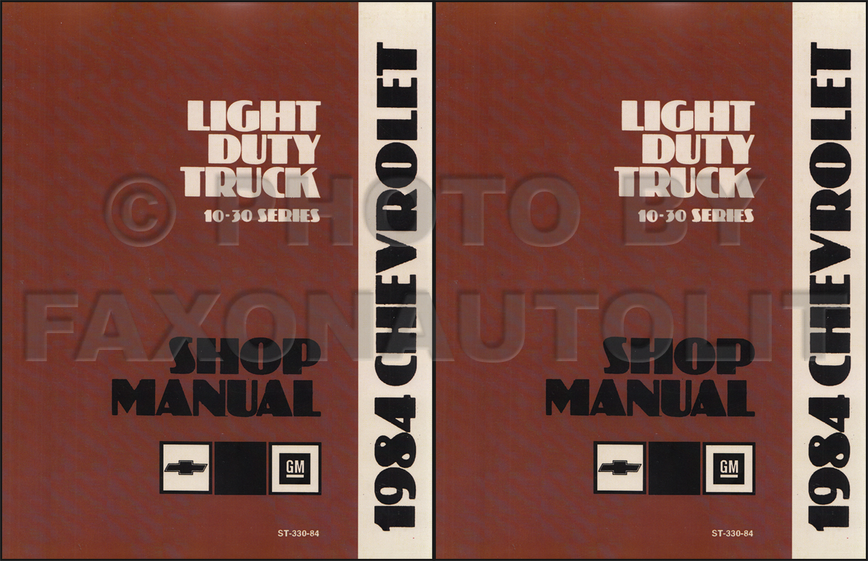 1984 Chevy Truck Repair Shop Manual Reprint Pickup Blazer Suburban Van FC Set