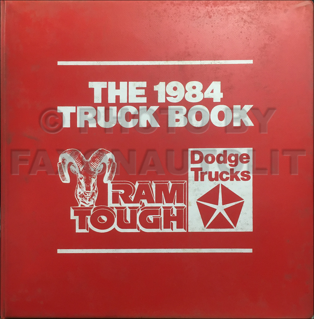 1984 Dodge Truck Data Book with Color and Upholstery Original