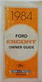 1984 Ford Escort Owner's Manual Original