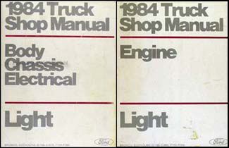 1984 Ford Truck Van Repair Shop Manual Econoline F150 F250 F350 Bronco Set