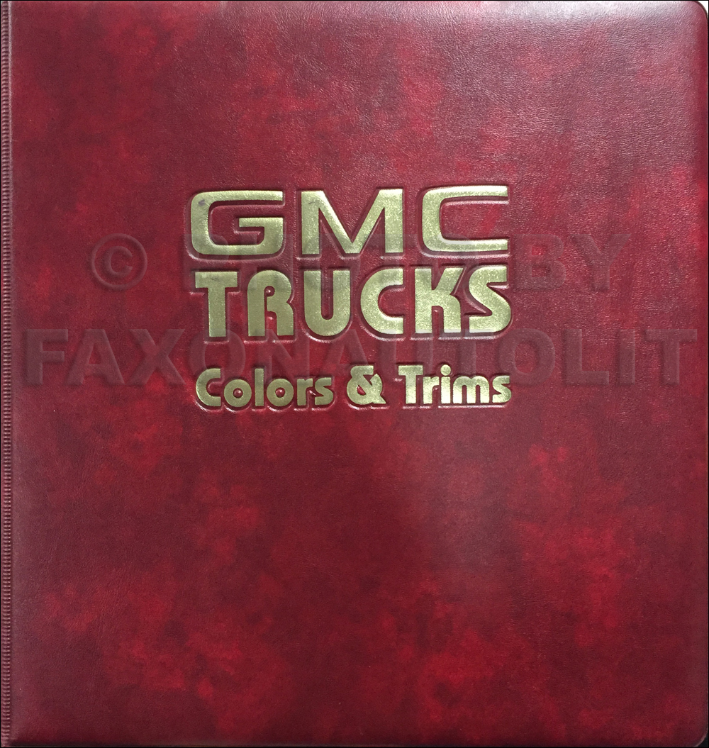 1984 GMC Color & Upholstery Dealer Album Original