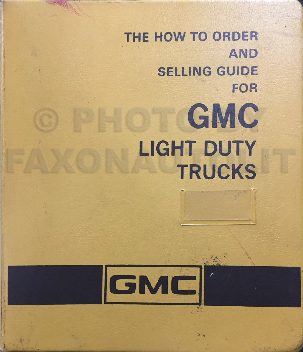 1984 GMC Light Duty Color & Upholstery Dealer Album/Data Book Original Canadian